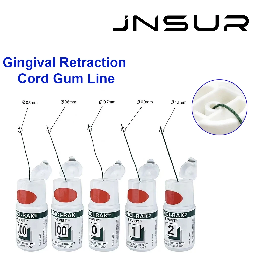 JNSUR 2.74m Dental Gingival Retraction Cord Gum Line for Dental Clinic Odontological Consumables Dentistry Supply Lab Material