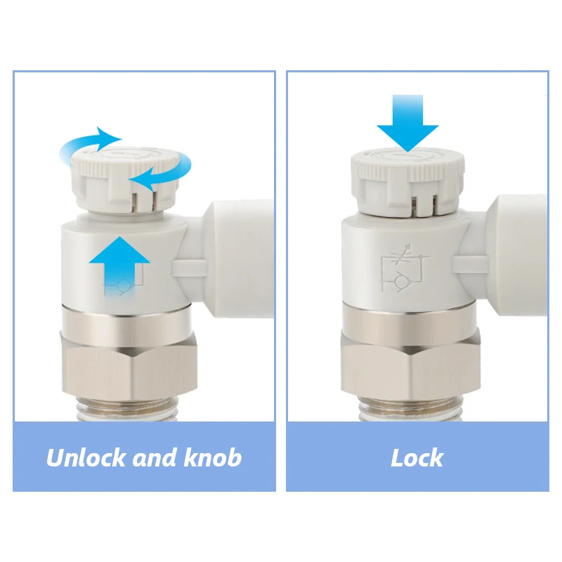 SMC Type Speed Controller with One-touch Fitting Meter-out Throttle valve Pneumatic fitting AS1201F AS2201F 3201F