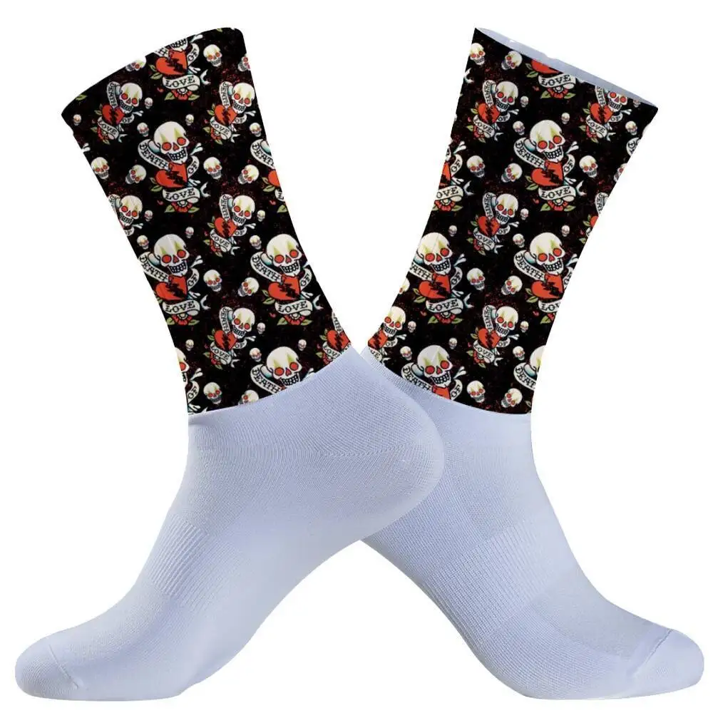 

Мужские и женские спортивные носки для верховой езды, профессиональные велосипедные носки для соревнований, сетчатые носки для баскетбола, бадминтона, гоночные носки Calcetines Ciclismo