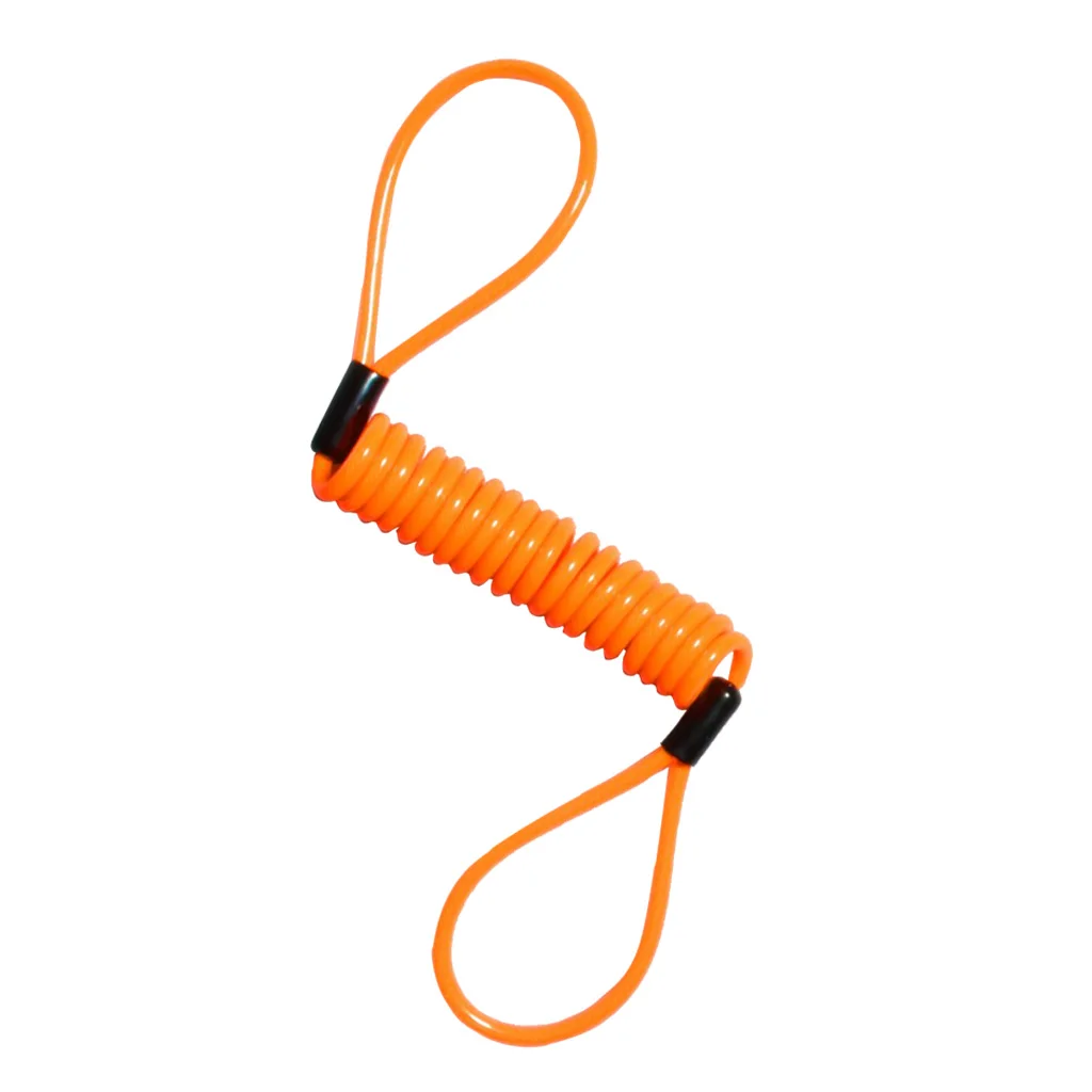 Kill Stop Switch Button Tether Cord Spring Reminder Cable for Portable Motorcycle Tool Kit