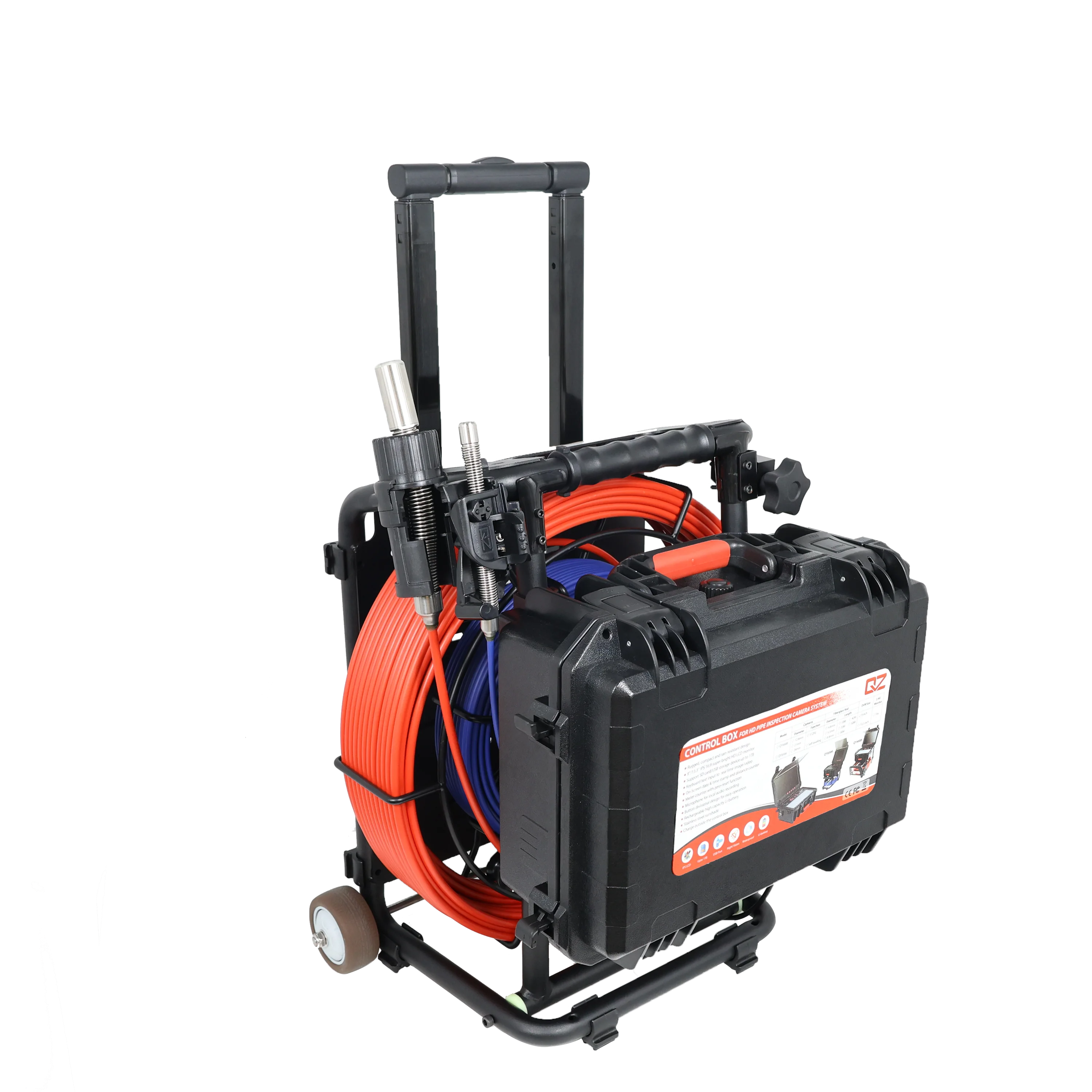 กล้องตรวจสอบท่อระบายน้ำ QYTeco ระบบคู่ รุ่นใหม่ กล้องวงจรปิดวิดีโอขายดี พร้อมหัวกล้องคู่สำหรับทำความสะอาดท่อ