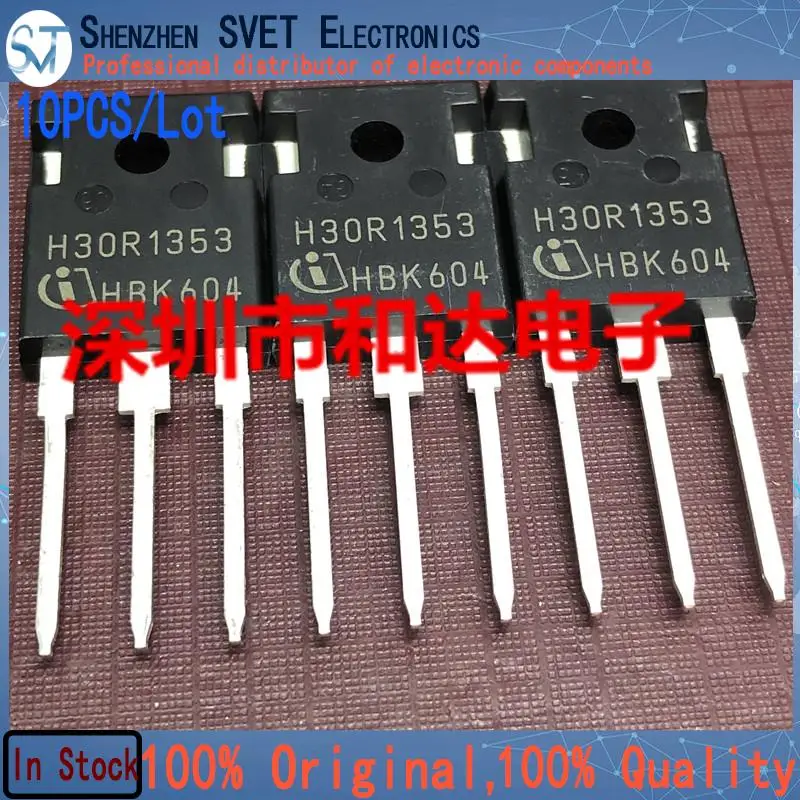 10PCS/Lot H30R1353 IHW30N123R3  TO-247 1350V 30A  Imported Original And New In Stock 100%Test