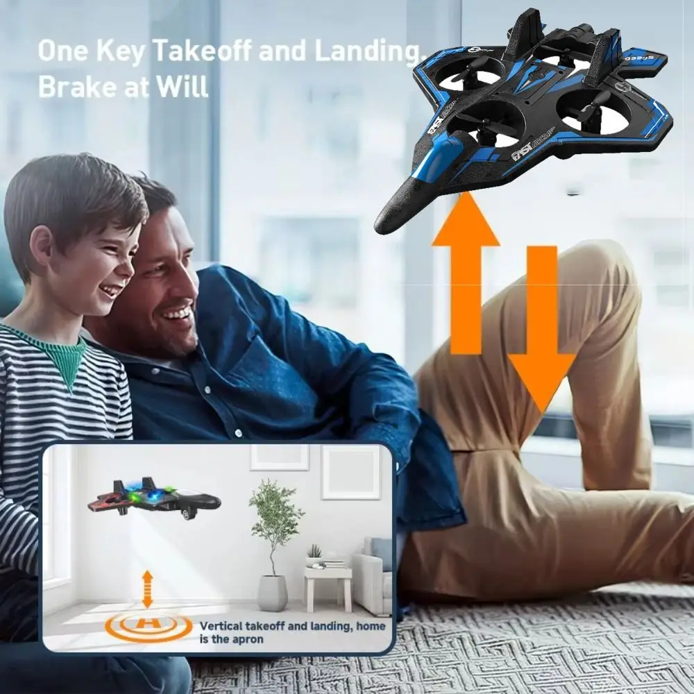 

EPP Foam Remote Control Foam Fighter Gravity Sensing Rechargeable Four Motor Helicopter Portable Durable RC Hobby Jet Plane