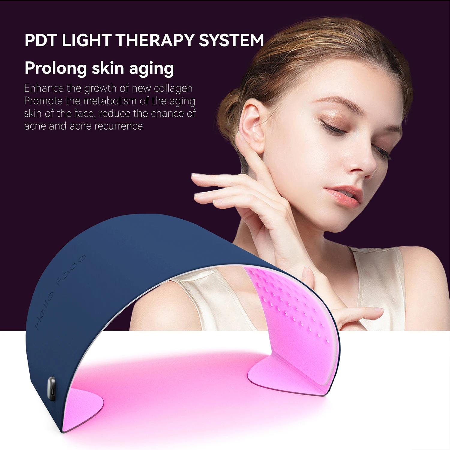 Hello Face 4 Color LED Phototherapy Machine 180 Lamp Beads Improving Face & Body Salon SPA Home Use Anti-wrinkle Acne Skincare