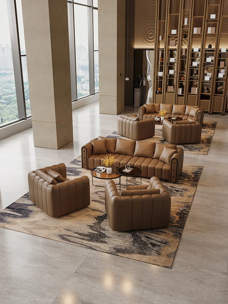 Hotel Lobby Lobby VIP Room Sofa Club Cafe Rest Area Reception Visitors Sales Office Negotiation Sofa