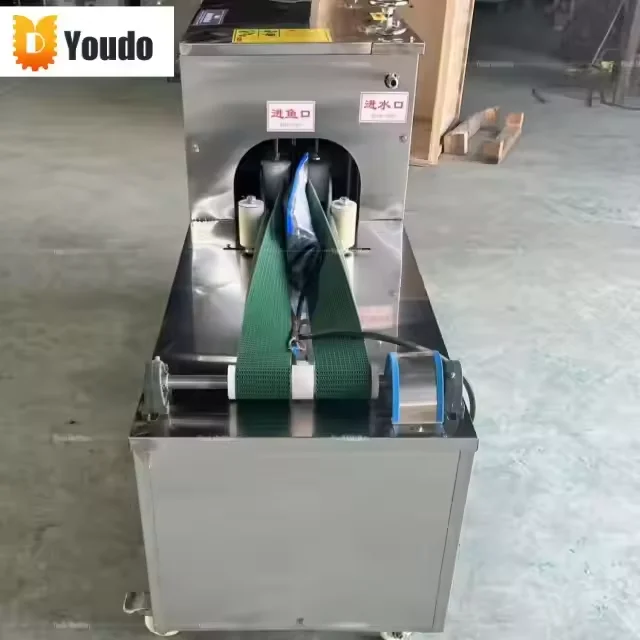 

New UD Commercial Fish Belly Splitting Machine Open Back Ripper Slicer 220V for Seafood & Meat Processing