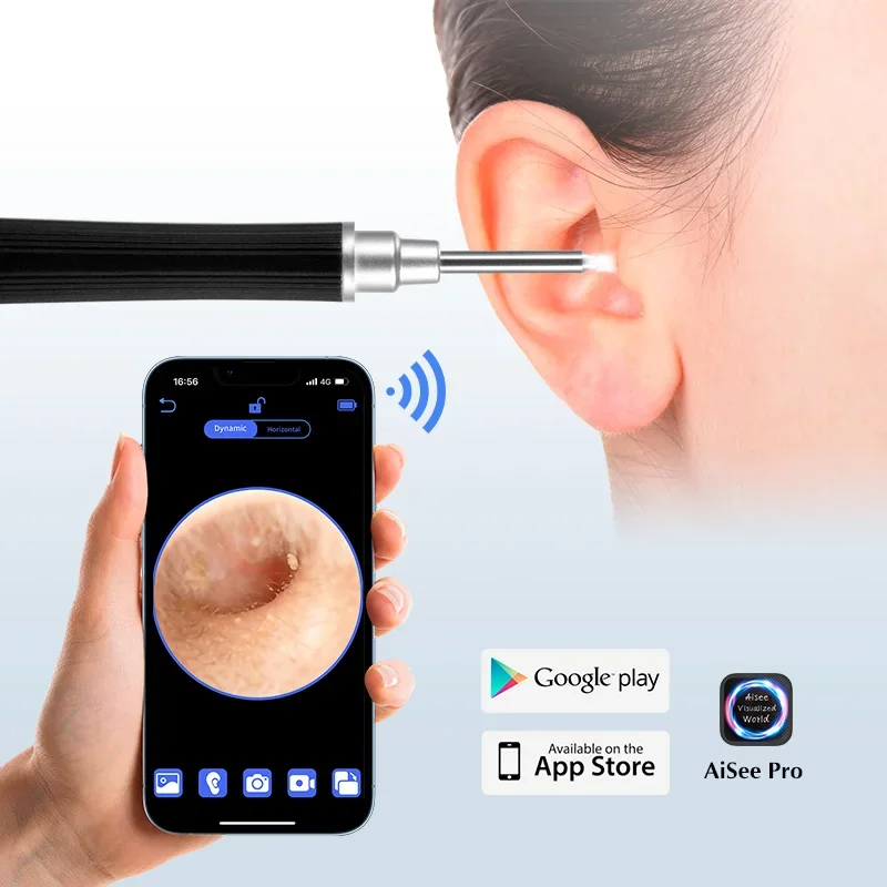 

KERUI беспроводной интеллектуальный очиститель ушей 5MP визуальный отоскоп камера средство для удаления серы с ушами выбор ложка инструмент для чистки эндоскопия