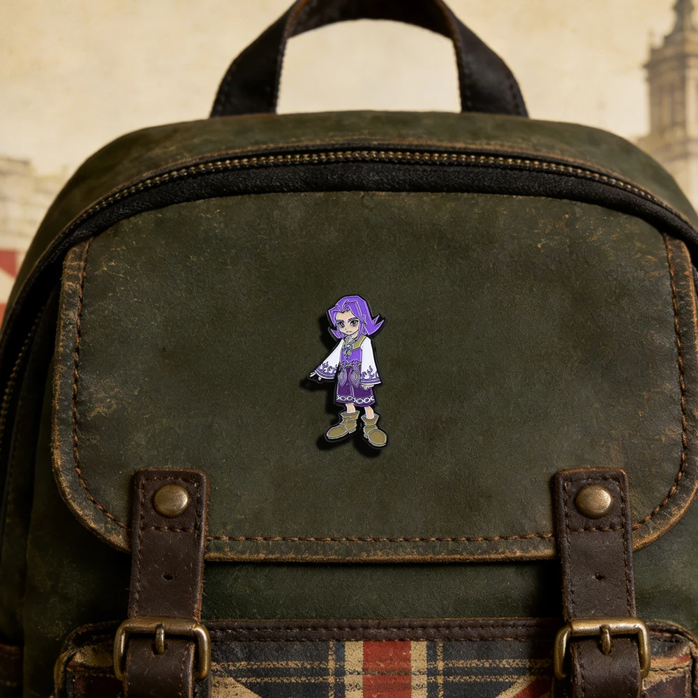Charakterfigur Kafei Emaille-Brosche Klassisches Spiel-Merchandise Anstecknadel für Rucksack Hut Cosplay-Zubehör Gamer-Geschenk – Detail 12