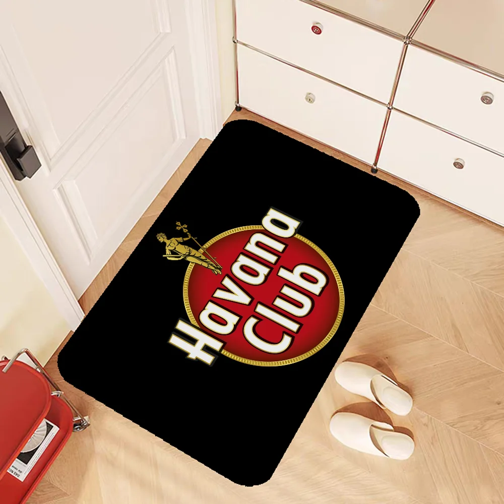 Havana Club Bathroom Mat Non-Slip Laundry Room Mat Laundry Decor Balcony Child Living Room Toilet Rug