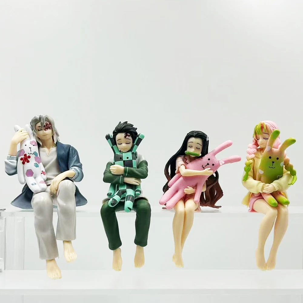 Figura de PVC de Anime Demon Slayer, Modelo Nezuko Kamado, Mitsuri Kanroji, Uzui Tengen, Tanjirou, Adorno, Regalo, Juguete Coleccionable, En Stock