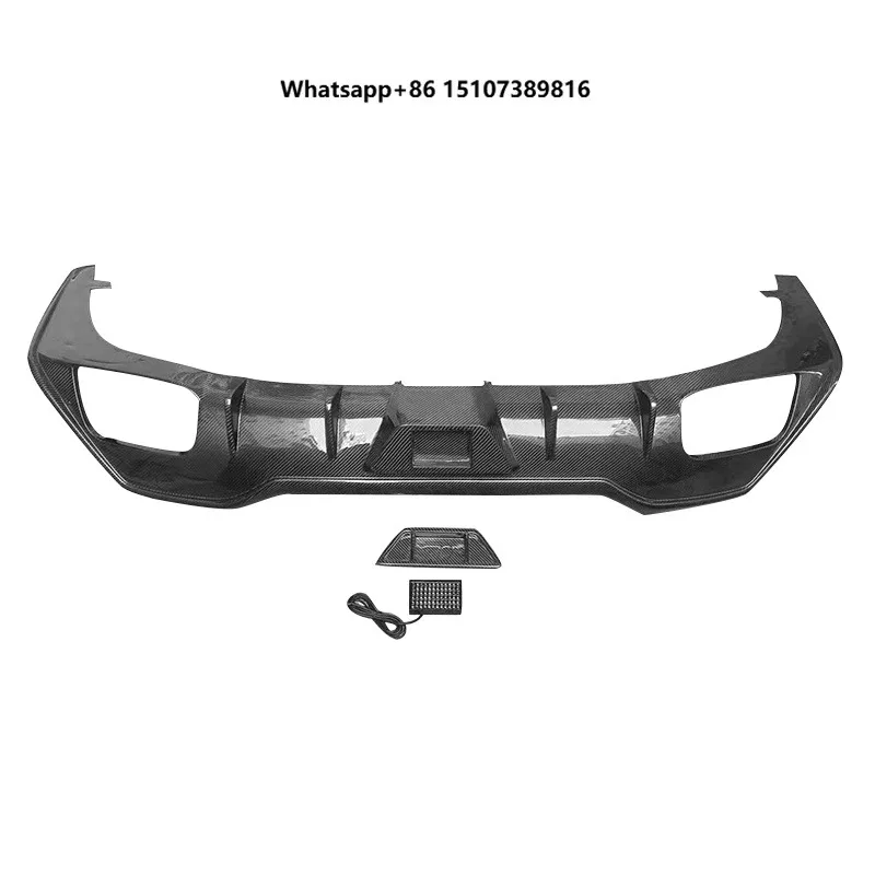 High Quality Rear Bumper for 8 Series G14 G15 G16 2019 Rear Lip Edge Carbon Fiber Rear Diffuser AC Style