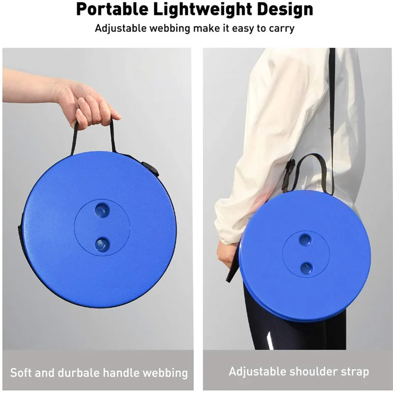 Tabouret télescopique pliant Portable épais, chaise de file d'attente de métro en plastique léger et pêche de Camping en plein air avec sac de transport