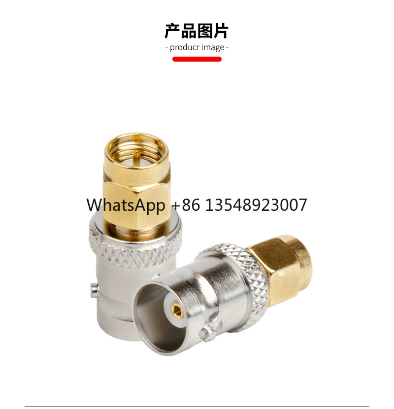 Intercom Adapter SMAJ-BNCK Type Connector Conversion Head SMA Male-BNC Female
