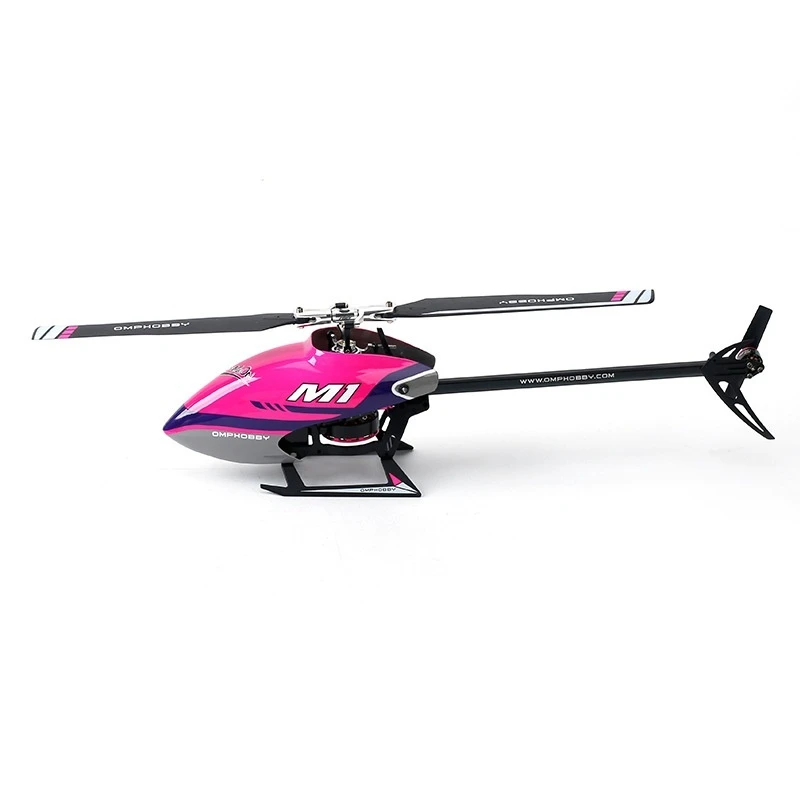 Langyu OMPHOBBY M1 デュアルブラシレスダイレクトドライブ3Dヘリコプターハンドヘルド飛行セットRCリモートコントロールモデルヘリコプター