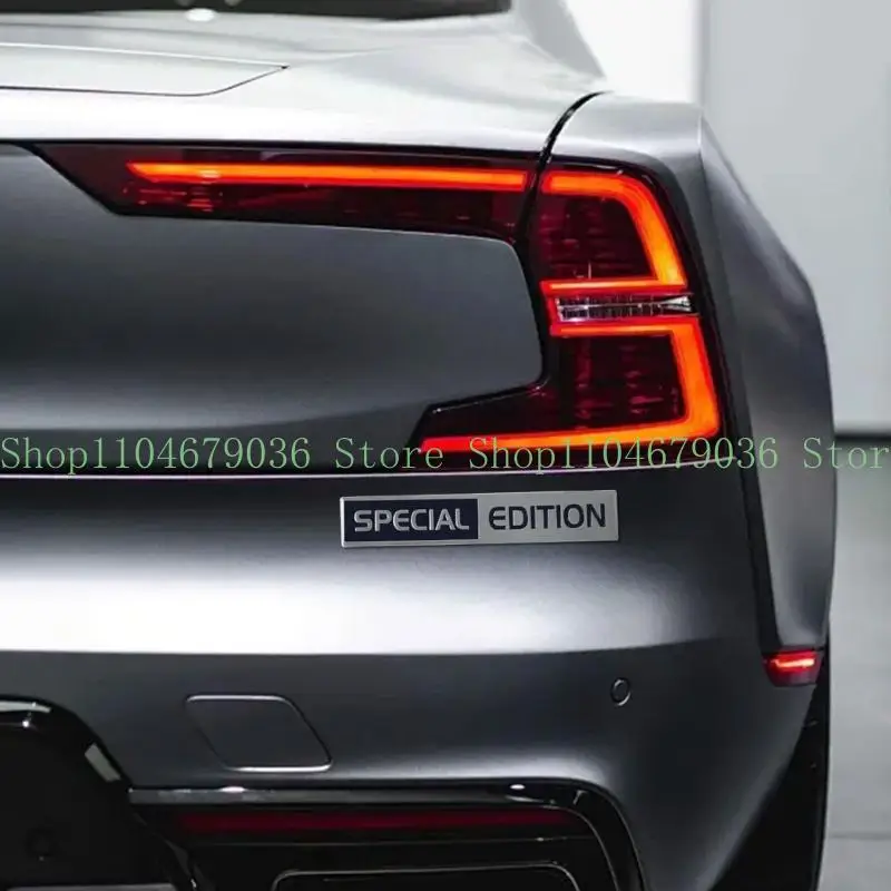 652F Exclusive Plan Impermeable Metal Car Symbol Sticker With Permanent Adhesive Backing