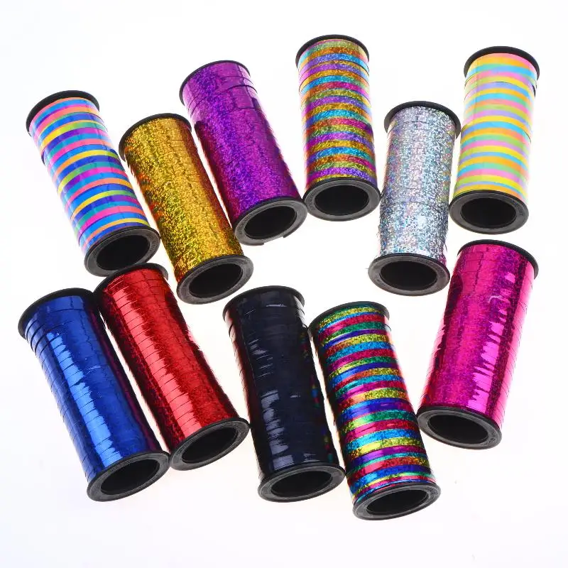 Glitter Gift Wrap Curling Ribbon 100 Yards Sparkle Balloon String for DIY Crafts Graduation Birthday Party Decor