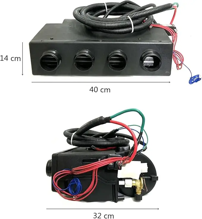 TELCOOL 12V DC Air Conditioner Kit, Car AC Hot and Cold Dual Suitable for RV, Truck, Farm Car, Van, Excavator, Bus, Car, Pickup