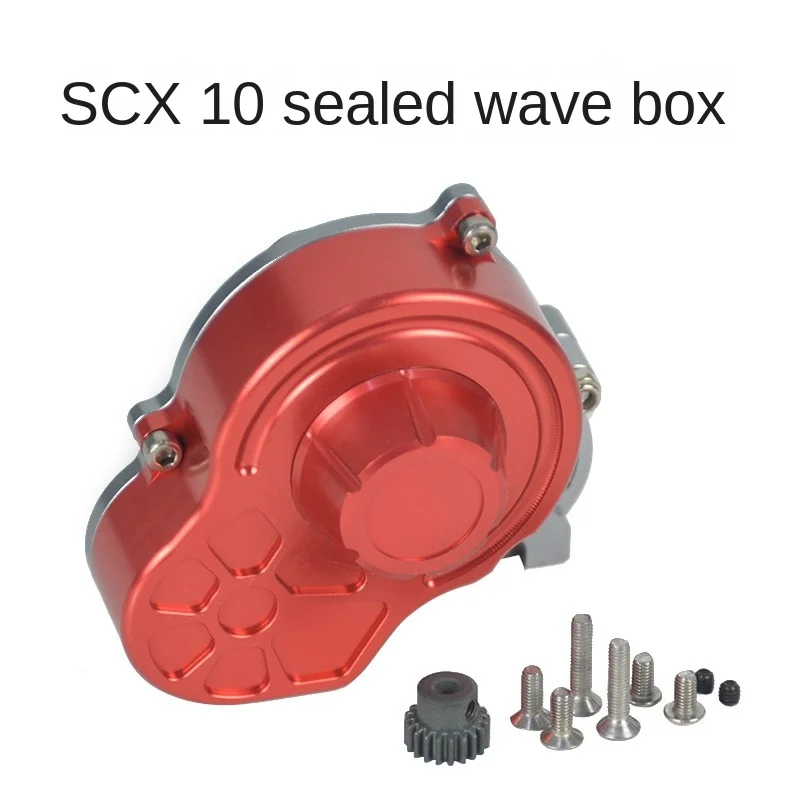 Metal sealed gearbox assembly for 1/10 RC Crawler Car Axial SCX10 90046 90047 forward and reverse gearbox