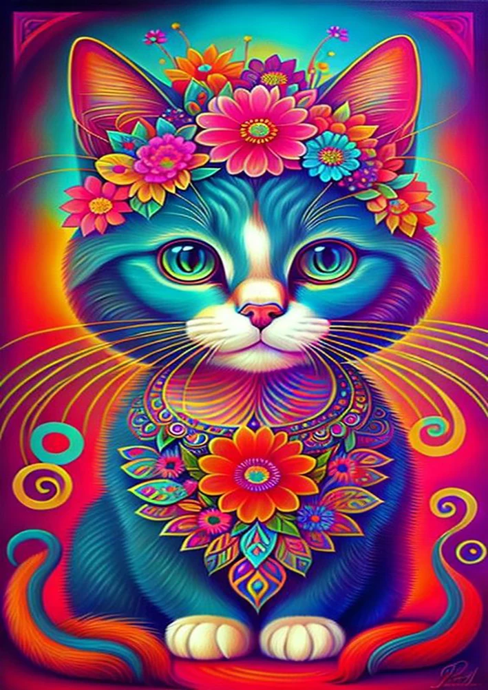 JMINE Div 5D cat selfie flower rainbow Full Diamond Painting cross stitch kits art animal 3D paint by diamonds