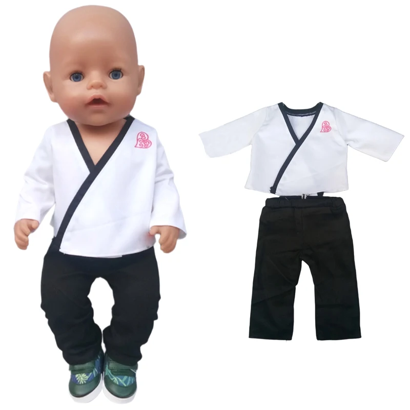 43cm Puppen bebe geborene Puppe weißes Hochzeits kleid mit Schleier für 18 Zoll Mädchen Puppen Brautkleid für Kinder spielen