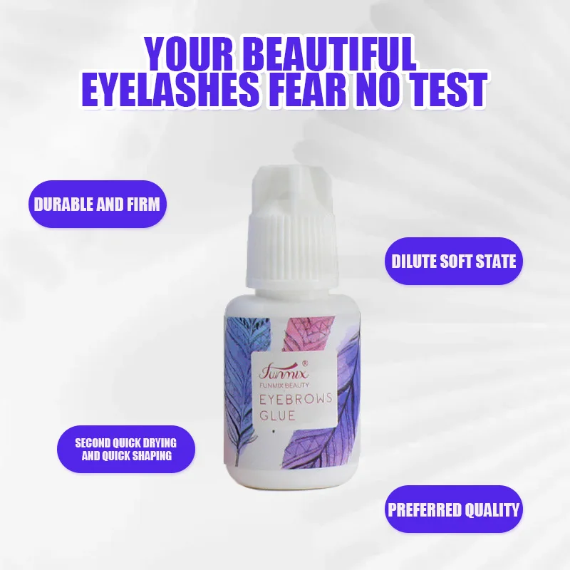 1PC 10ml Grafted Eyebrow Glue Adhesive Extended Eyebrow Transparent Glue False Eyelash Glue Extension Makeup Tool