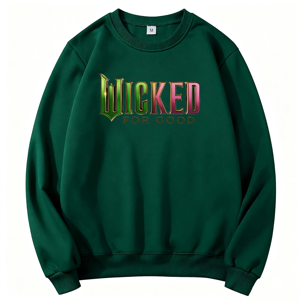 Wicked: for Good The Soundtrack Sweatshirts Cynthia Erivo Ariana Grande Pullovers Long Sleeve Crewneck Women Clothing Hoodies