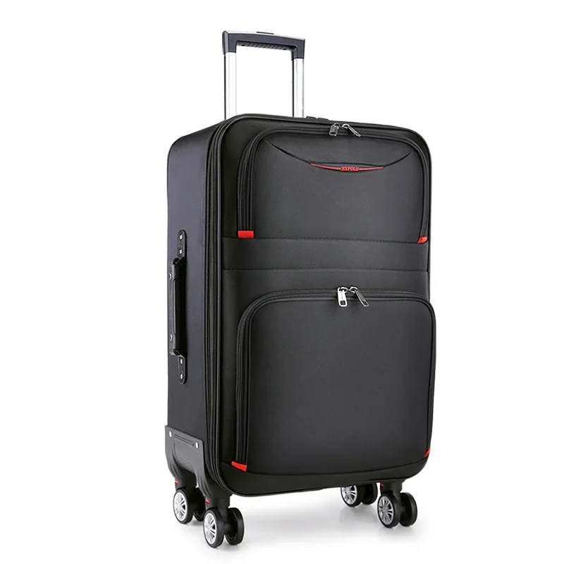 20Inch Grote Capaciteit Koffer Mannen Universele Wiel Studenten Oxford Doek Wachtwoord Reiskoffer Zakelijke Bagage Trolley Case