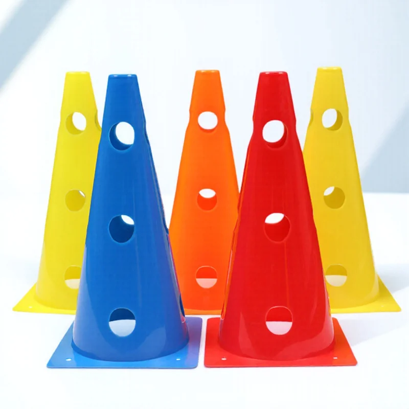 

Football Training Equipment 5Pcs Flexibility Cones Soccer Practice Obstacles Stackable Sports Marker Cones for Youth Drills
