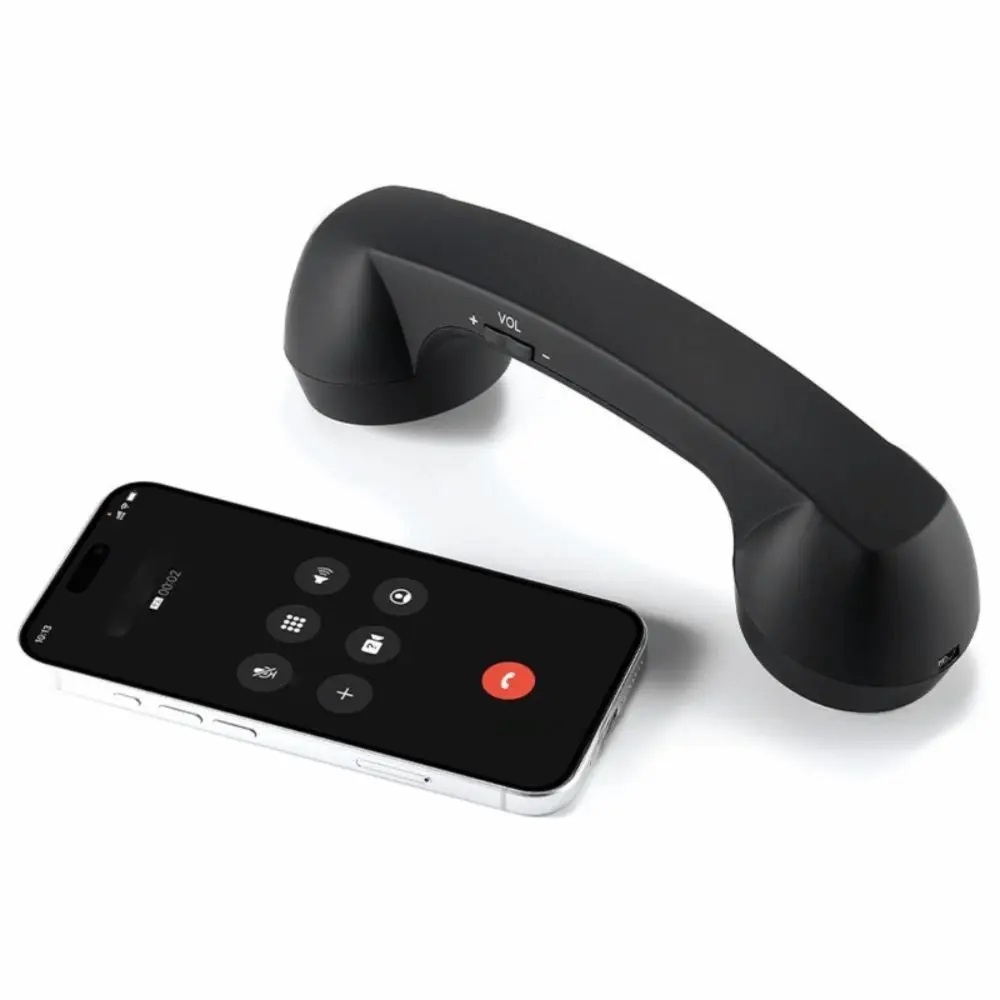 with Microphone Phone Handset Telephone Style Black Color Bluetooth Telephone Handset Wireless Handheld Cell Phone Receiver