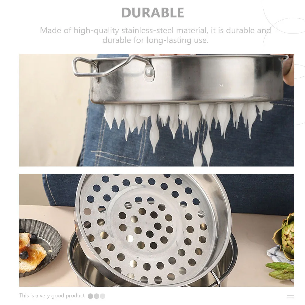 

1Set Stainless Steel Cooling Ladle Large Hole Filter Multifuntion Strainer Spoon for Hot Pot Boiling Seafood Dumplings Kitchen