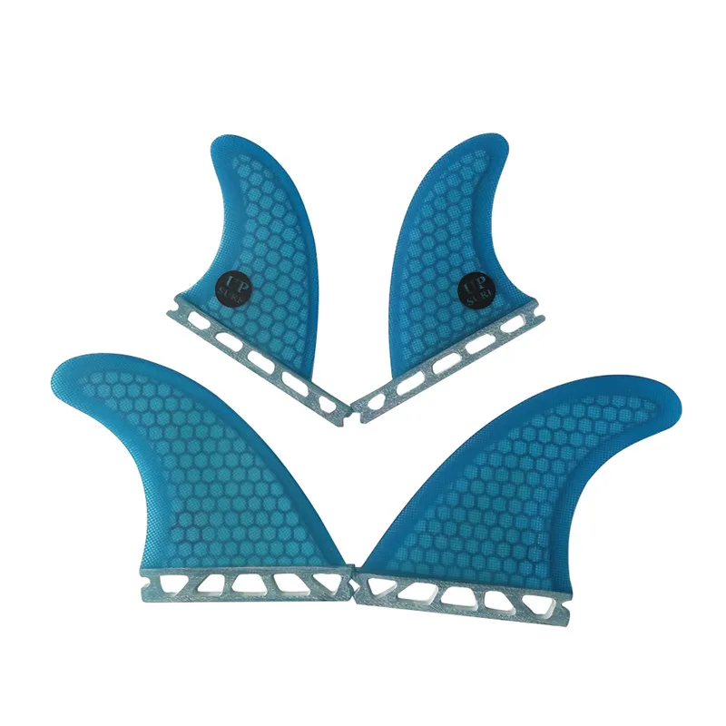 Single Tab Base Quad Fins M+GL 4pcs/set Honeycomb UPSURF FUTURE Quad Fins Quilha Surf Fins Sup Accessories G5+GL Swin Fins