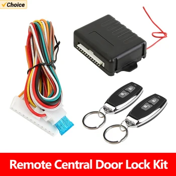 Keychain Central Kit System Button with Remote Control Vehicle Central Locking Kit 433.92MHz Door Lock Keyless Entry System