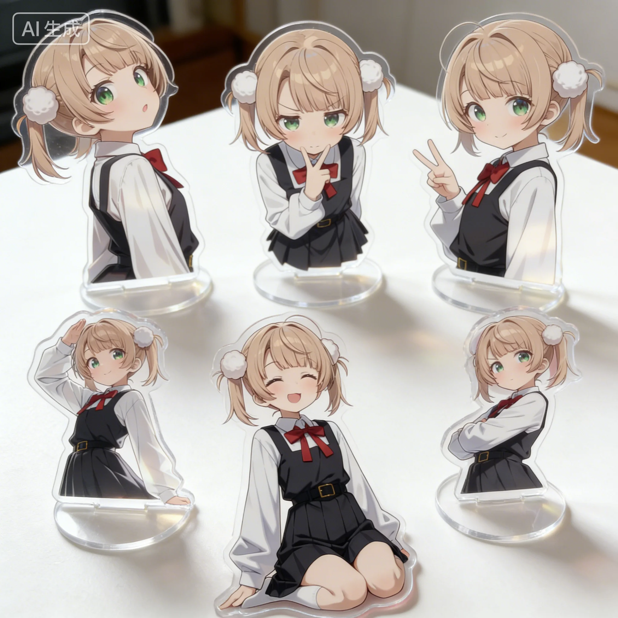Мультяшный персонаж Шигур Уи Vtuber, супер милый, акриловая подставка-модель, брелоки, украшение для гостиной и спальни