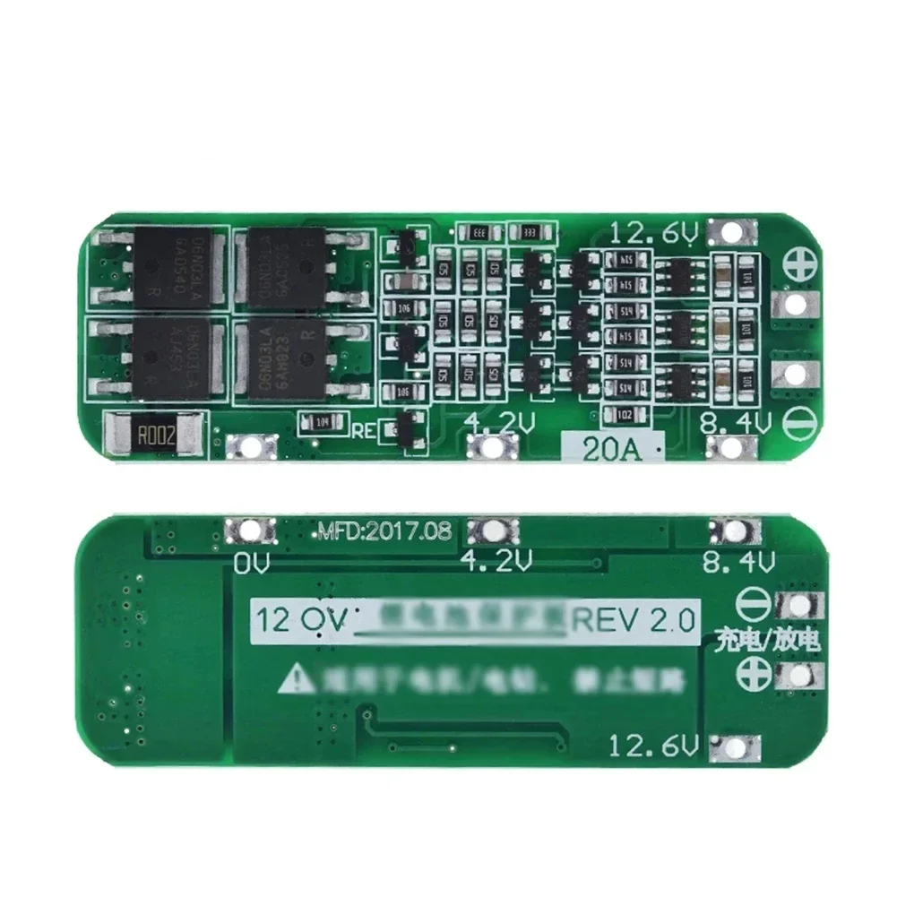Gran oferta, útil y portátil, placa de protección de batería Li-ion 12,6 V Revisión 2,3, 1 Uds., placa de protección de módulo celular