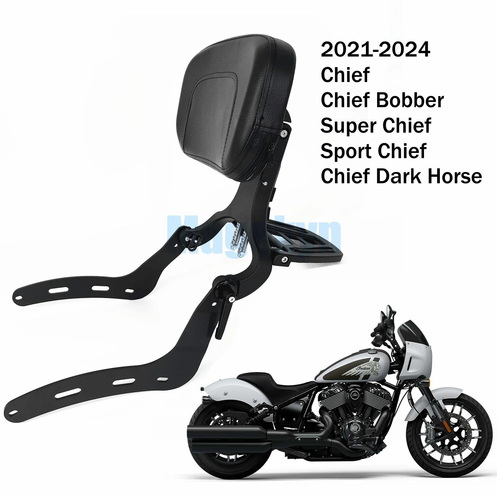 

For Indian Chief Bobber Dark Horse Super Chief Limited Sport Chief Motorcycle Rear Backrest Sissy Bar Motorcycle Accessories