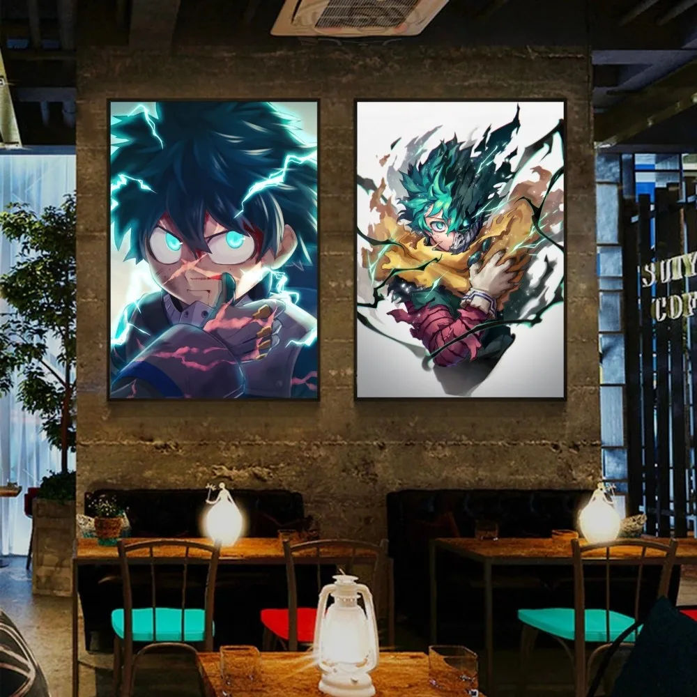 1pc My Hero Academia Midoriya Izuku Poster HD Posters Home Room Bar Cafe Decor Art Wall Painting Picture