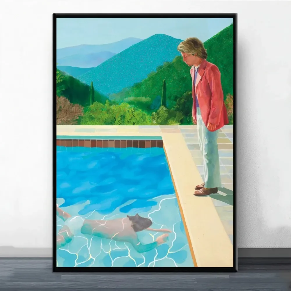 David Hockney Art Poster Painting Wall Pictures For Living Room Decor Sticker