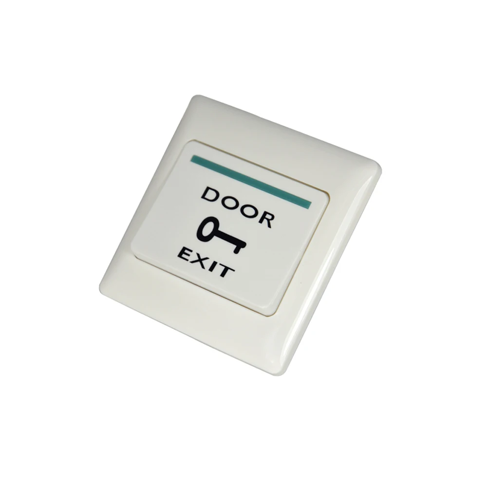 10 PCS Plastic Door Exit Button White Color Access control system accessories release switch door open night light version