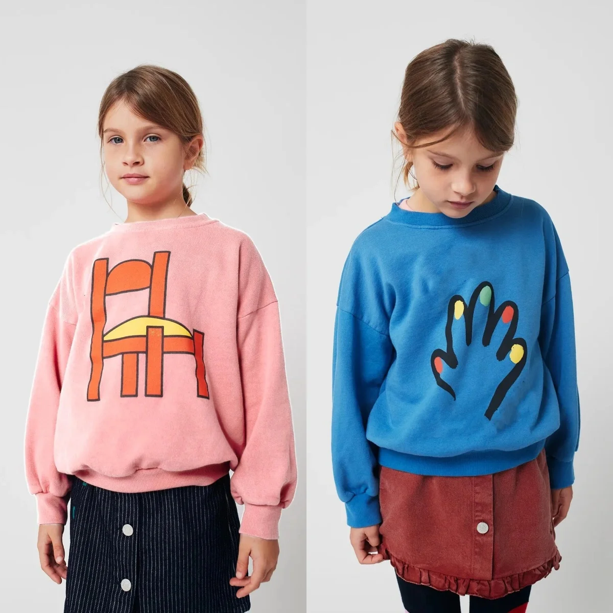 

Осень 202, детские толстовки с рисунком, хлопковые топы, пуловеры с длинными рукавами для девочек и мальчиков, верхняя одежда с героями мультфильмов для малышей, детские толстовки