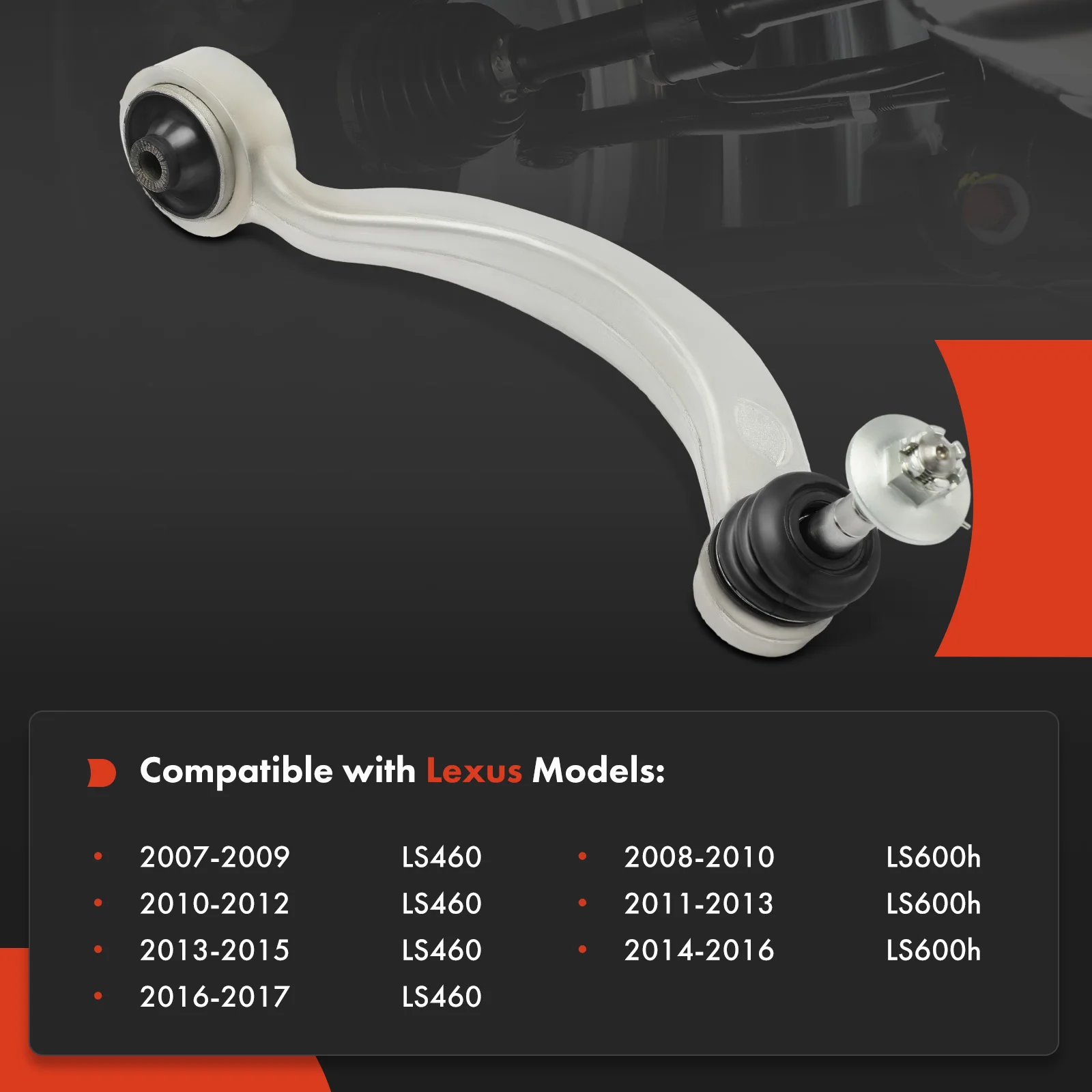 A-Premium Front Left Upper Forward Control Arm & Ball Joint Assembly for Lexus LS460 2007-2017 LS600h 2008-2016