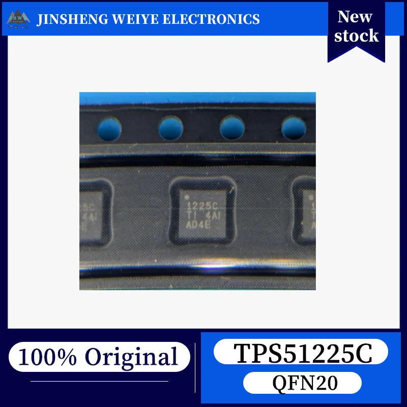 

(10/50 pieces) TPS51225C TPS51225CRUKR 1225C WQFN-20 Dual-channel Synchronous Step-down Controller 100% New Original Electronics