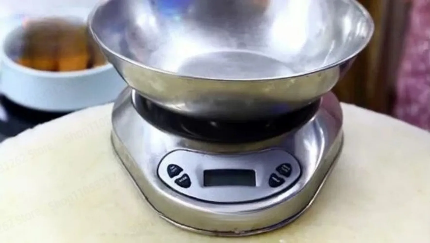 Stainless Steel Kitchen Scale High Precision Baking Food Gram Scale with Tray Tare