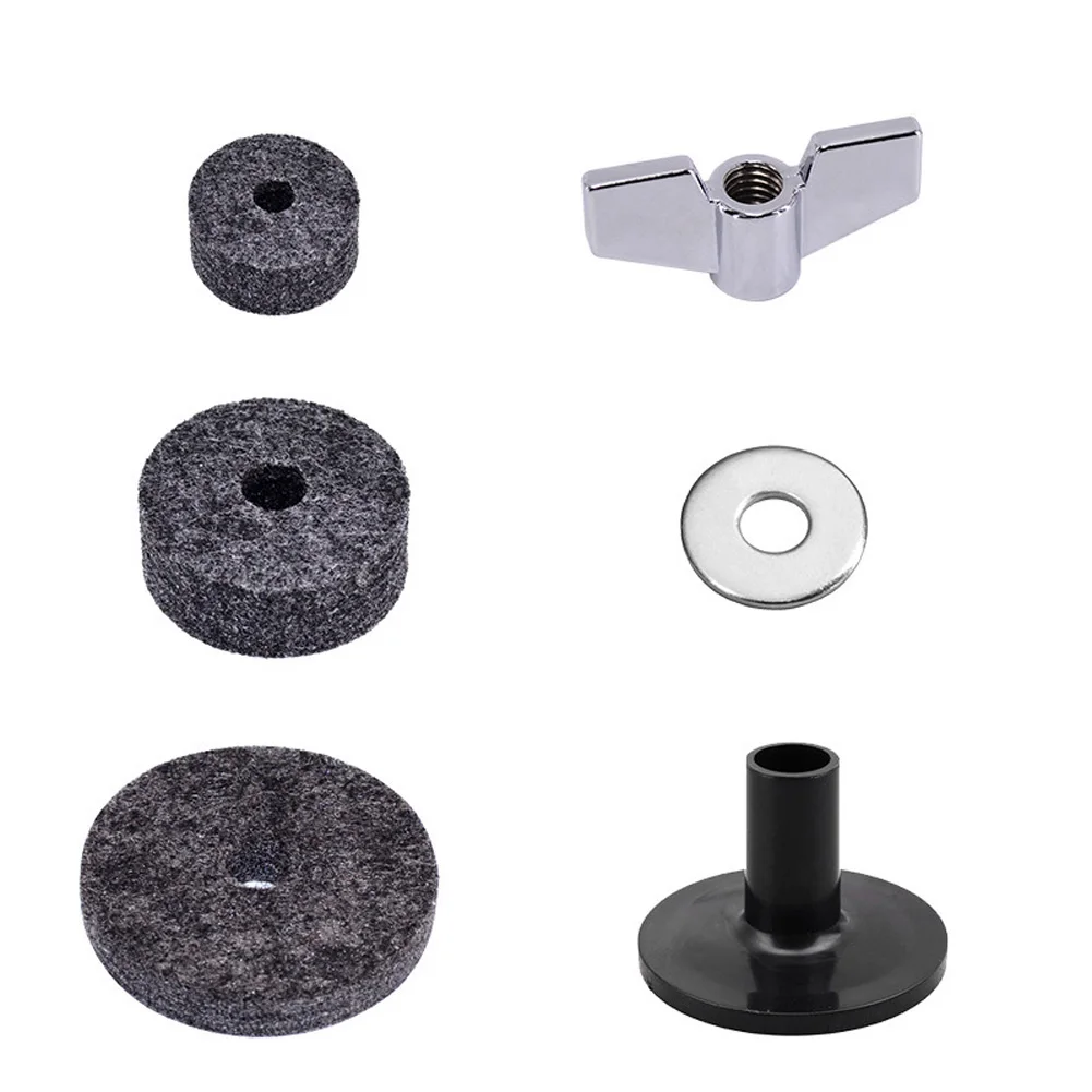 

Cymbal Replacement Accessories Set Cymbal Felt Pads Cymbal Stand Felts Wing Nuts Washers Sleeves For Drum Set Cymbal