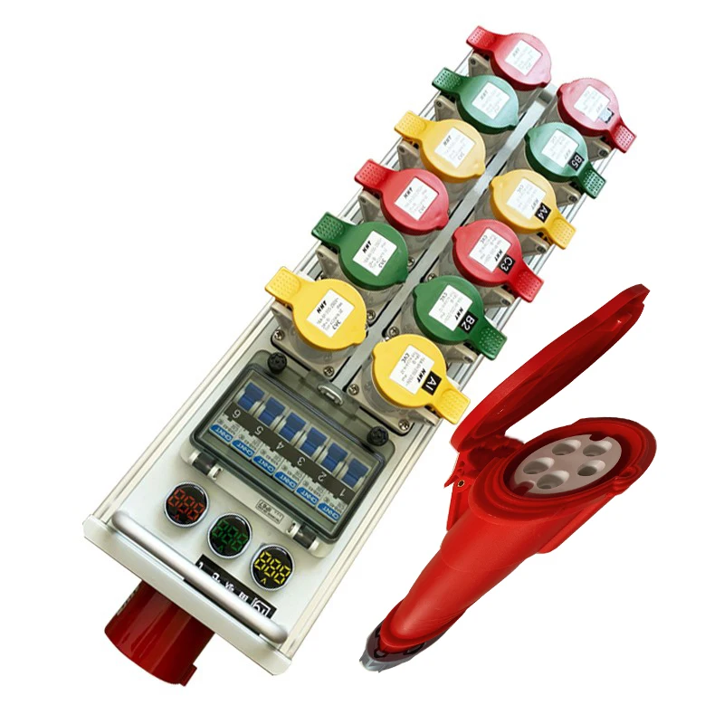 

12-Way Breakout Box, Stage Power Performance Lighting and Audio Large Screen Straight-through Distribution Total Control