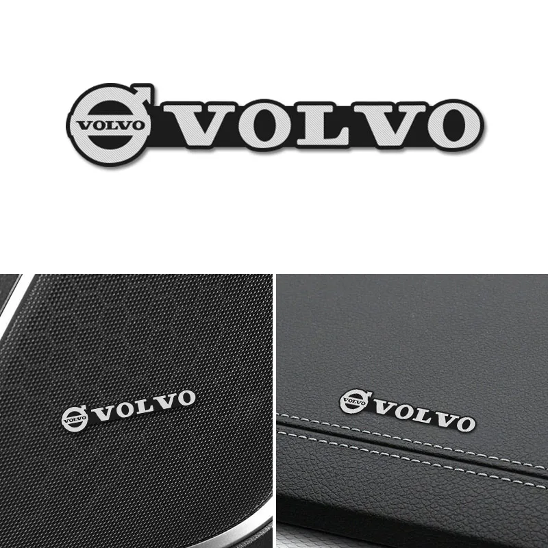 4pcs Car Audio Stickers Speaker Decorate Emblem Sticker For Volvo XC60 V40 XC40 V60 XC90 S60 V70 S90 CX70 V90 EX90 Accessories