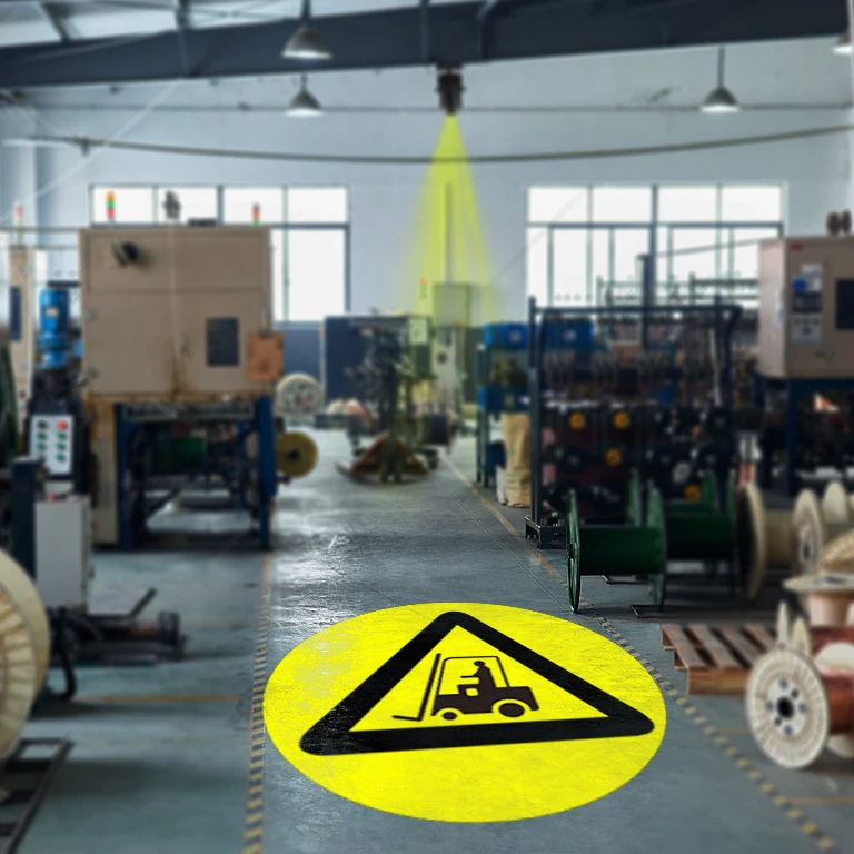 100W Industrial Warning Signs Projection Light Custom Warning Patterns Sidewalk Spotlights Zebra Crossings Gobo Projector