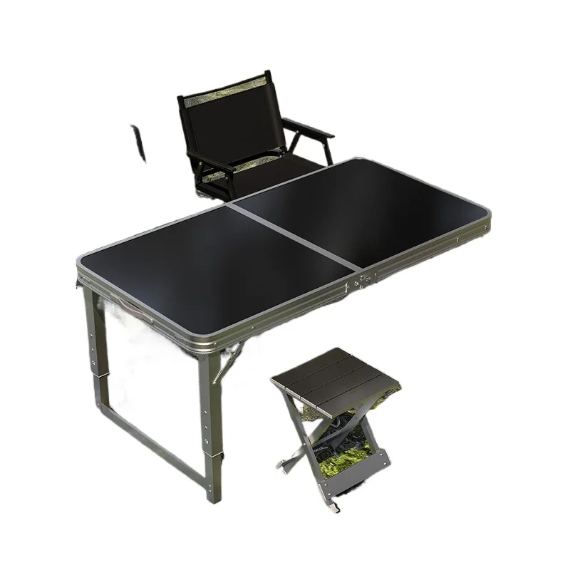 Outdoor folding tables, portable camping tables and chairs