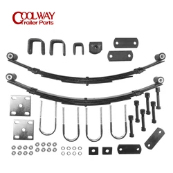 Trailer 5 Leaf Double Eye Spring Suspension Set CAP 500~750KG RV Parts Camper Caravan Accessories