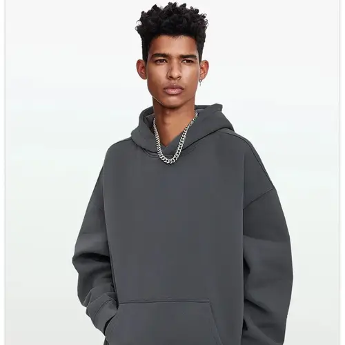 Imagen 2 del producto Sudadera con capucha de felpa estampada, holgada, de talla grande, estilo deportivo americano BD Sports.