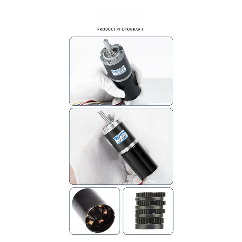 브러시리스 DC 기어 모터 12v24v 속도 조절 유성 기어 GA42Y-4260 고토크 마이크로 모터.